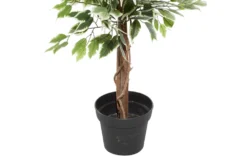 73 Inch Green Ficus Artificial Tree With Black Plastic Pot -Estally Home Decor Store 312507 green multi media tree detail 45
