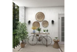 73 Inch Green Ficus Artificial Tree With Black Plastic Pot -Estally Home Decor Store 312507 green multi media tree room 87