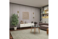 73 Inch Green Ficus Artificial Tree With Black Plastic Pot -Estally Home Decor Store 312507 green multi media tree room 93