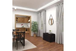 73 Inch Green Ficus Artificial Tree With Black Plastic Pot -Estally Home Decor Store 312507 green multi media tree room 94