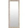 27X68 Natural + White Chevron Inlay Rectangle Wall Mirror -Estally Home Decor Store 312570 natural wood square wall signature 01