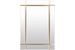 33X48 Gold Metal Grid Frameless Rectangle Wall Mirror