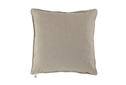 24X24 Natural Solid Soft Linen Throw Pillow -Estally Home Decor Store 313838 natural cotton square back 82