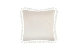 20X20 Peach + Crystal Pink Watercolor Printed Linen Blend Throw Pillow With Tassel Edge -Estally Home Decor Store 317392 pink cotton square back 82