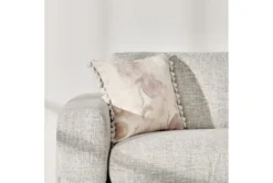 20X20 Peach + Crystal Pink Watercolor Printed Linen Blend Throw Pillow With Tassel Edge -Estally Home Decor Store 317392 pink cotton square room 85