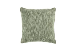 22X22 Cedar Green Marled Textured Woven Throw Pillow