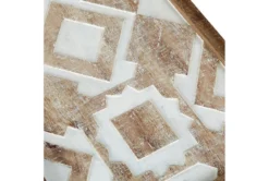 13X37 Natural Mandal Panel Two-Tone Geometric Wood Wall Panel Set Of 3 -Estally Home Decor Store 319353 natural mdf painting detail 45