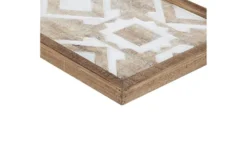 13X37 Natural Mandal Panel Two-Tone Geometric Wood Wall Panel Set Of 3 -Estally Home Decor Store 319353 natural mdf painting detail 46