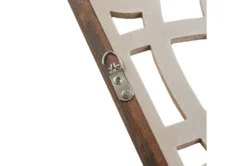 16X38 Natural + White Wood Damask Carved Dimensional Wall Decor Panel -Estally Home Decor Store 319361 brown mdf painting detail 45