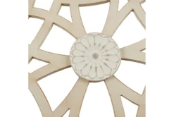 16X38 Natural + White Wood Damask Carved Dimensional Wall Decor Panel -Estally Home Decor Store 319361 brown mdf painting material 76