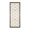 16X38 Natural + White Wood Damask Carved Dimensional Wall Decor Panel -Estally Home Decor Store 319361 brown mdf painting signature 01