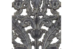 16X32 Antique Blue Distressed Wood Botanical Carved Dimensional Wall Panel Set Of 2 -Estally Home Decor Store 319369 blue mdf painting detail 47