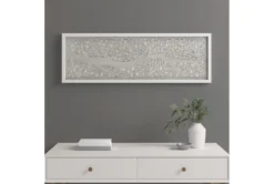 36X12 Grey + White Wood Laurel Branches Wall Panel Decor -Estally Home Decor Store 319371 grey mdf painting room 86