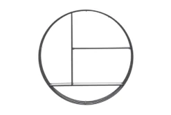 32X32 Black Metal + Glass Minimalist Modern Wall Shelf -Estally Home Decor Store 322095 black metal shelf material 76