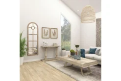 23X73 Grey Wash Wood + Metal Arch Grid Leaner Floor Mirror -Estally Home Decor Store 92089 brown glass mirror room 93